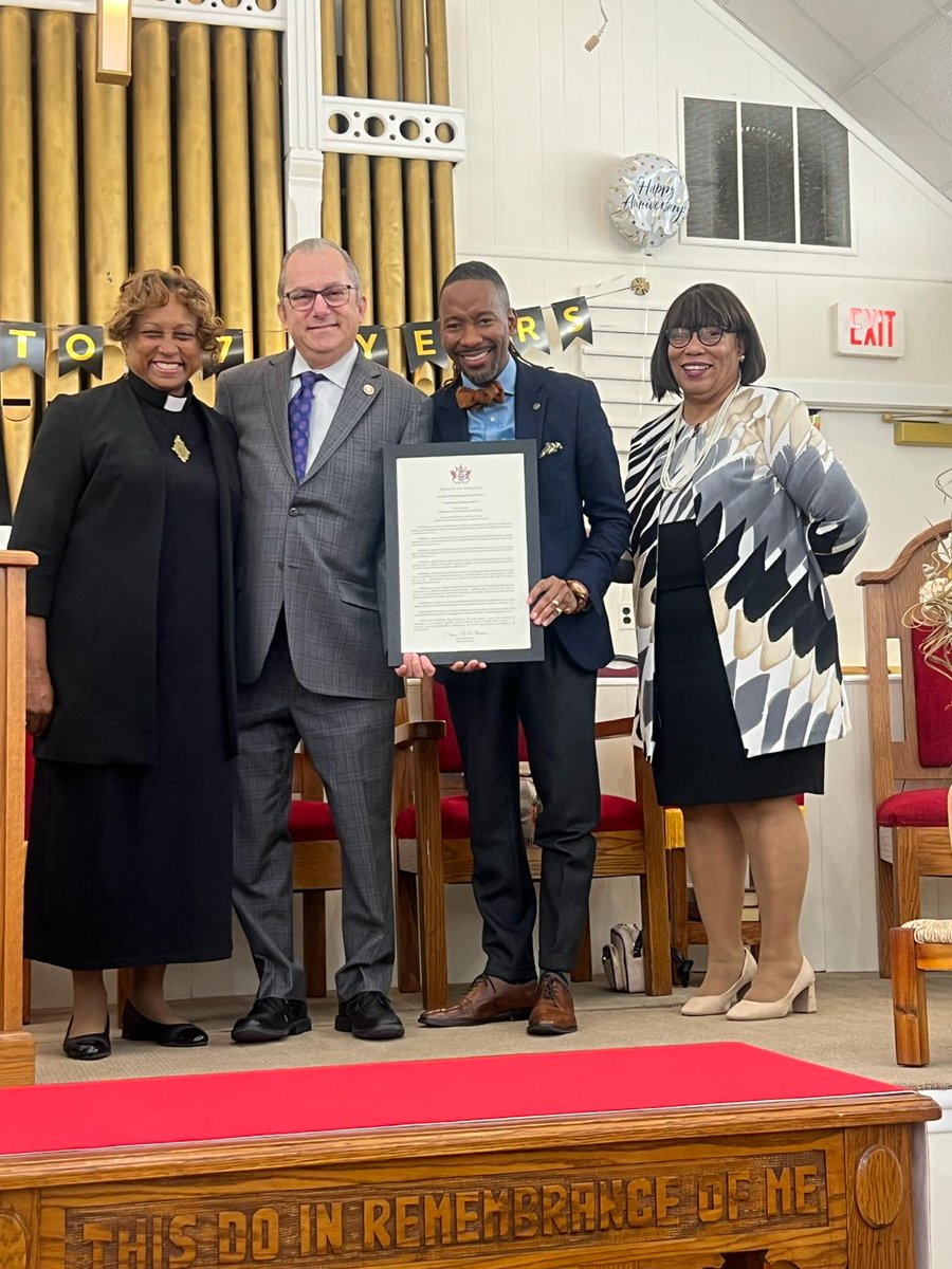 q_driskell4's tweet photo. Congratulations to @beulahbaptistva for 161 years of faith and freedom. First, Black baptist church after the Civil War; 2nd oldest Black church in #AlexVA. I'm proud to serve as their pastor. Thanks to @AdamEbbin for presenting the church with a proclamation. #Faithandfreedom https://t.co/G7UMRbRCcq