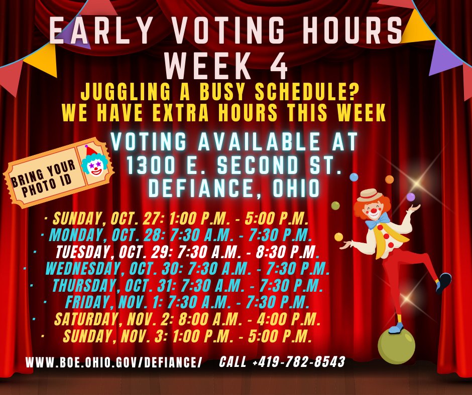 Defiance County Board of Elections (@defianceboe) on Twitter photo 