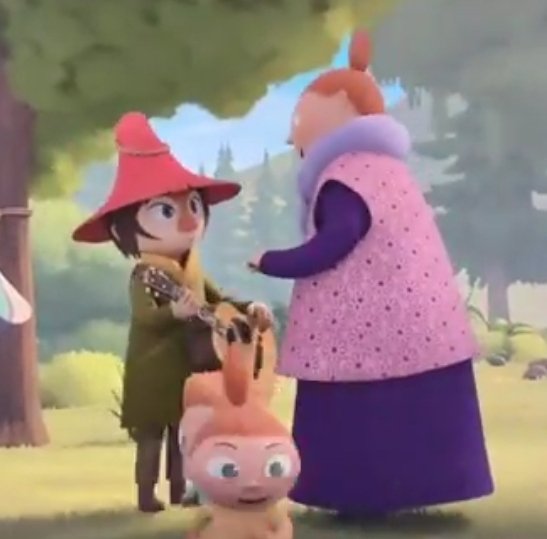 Sillysnufkin's tweet image. // moominvalley spoilers 
their height difference is so cute:3 I really liked that we got to see these two together they're so cute
