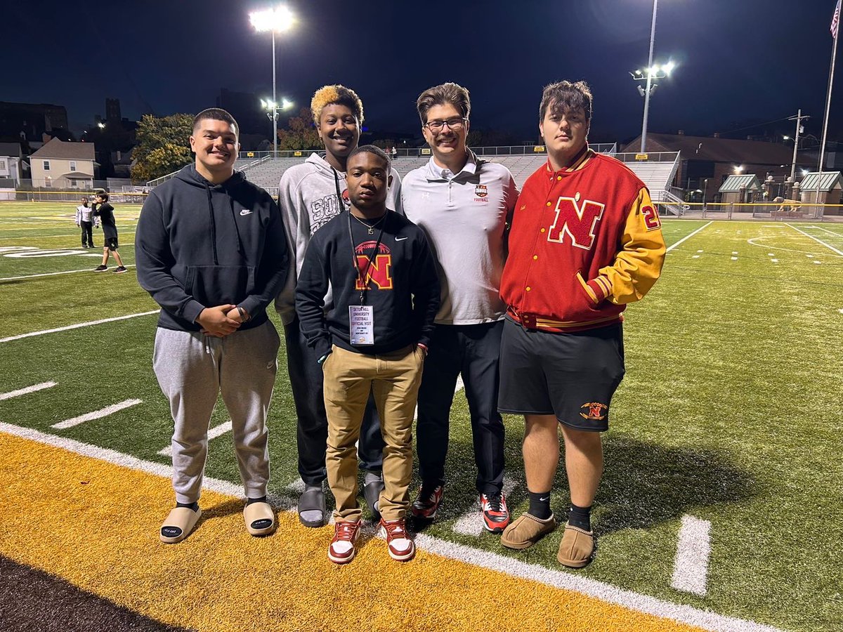 Thank you <a href="/CoachKevinMay/">Coach Kevin May</a> for inviting me out to <a href="/SHU_FBALL/">Seton Hill University Football</a> game day visit I loved the energy and fans. congrats on the win. 
<a href="/CoachColemanSHU/">James Coleman</a> <a href="/CoachDay_/">Daniel Day</a> <a href="/NorthgateVFB/">Northgate Varsity Football</a>