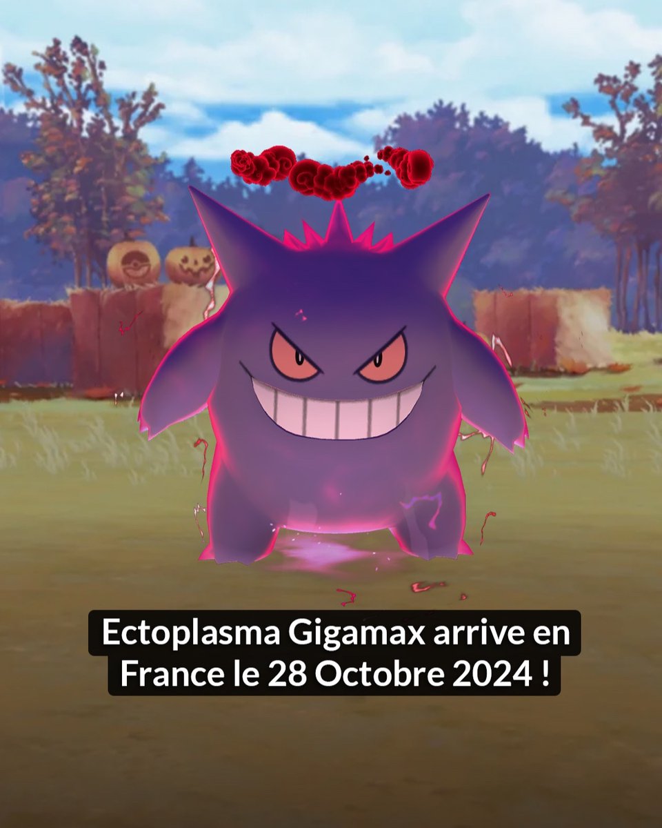 PokemonGOfr's tweet image. 😱 #Halloween est là,  et Ectoplasma G-Max aussi 👀
🔁Le premier ami qui apparaît lorsque tu cliques sur partager doit te rejoindre pour cette saison effrayante ! 🎃 Qui est-ce que ça sera ? 👻 #ReadyToHaunt #SpookyChallenge #AttrapezLesTous #Halloween #France #HappyHalloween