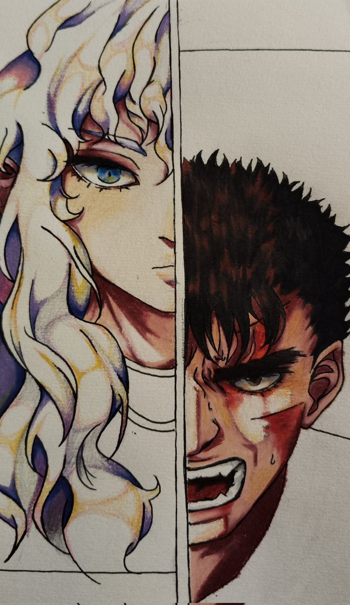_meeruu_'s tweet photo. hice un panel de #berserk a color :D https://t.co/jwKD1tU99t