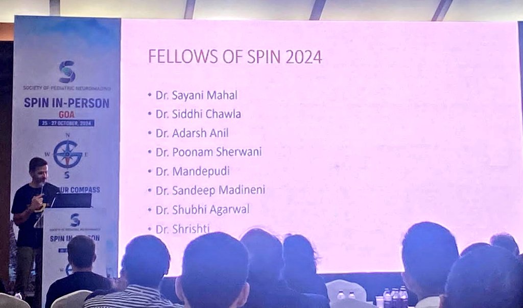 TheSiddhism's tweet photo. Thank you @spinacademics for the brainstorming neuroradiology sessions and finally awarding the fellowship. 
#SPIN2024 #radiology #neuroradiology https://t.co/p0cvjF9286