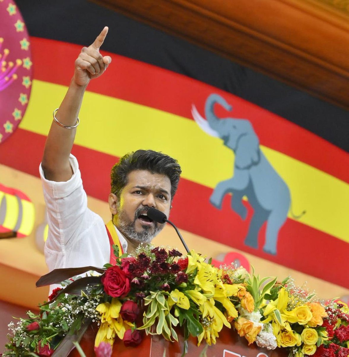 Tamil superstar <a href="/actorvijay/">Vijay</a> made a highly impressive political debut today as Tamilaga Vettri Kazhagam (#TVK) held its first MaaNaadu, which turned out to be one of the largest political gatherings in Tamil Nadu's history. 🔥🔥

Vijay's maiden public speech was equally impactful,