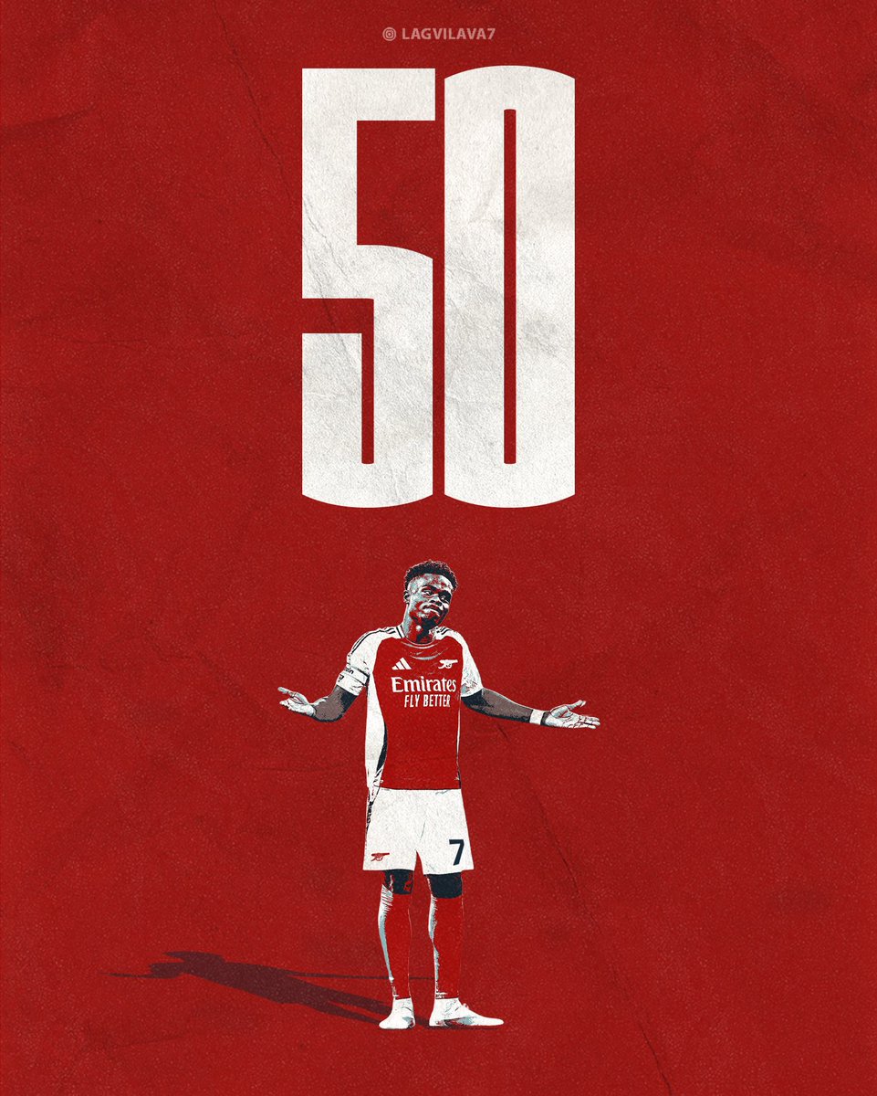 🤷🏾‍♂️ ⚽️ 5️⃣0️⃣

#saka #arsenal