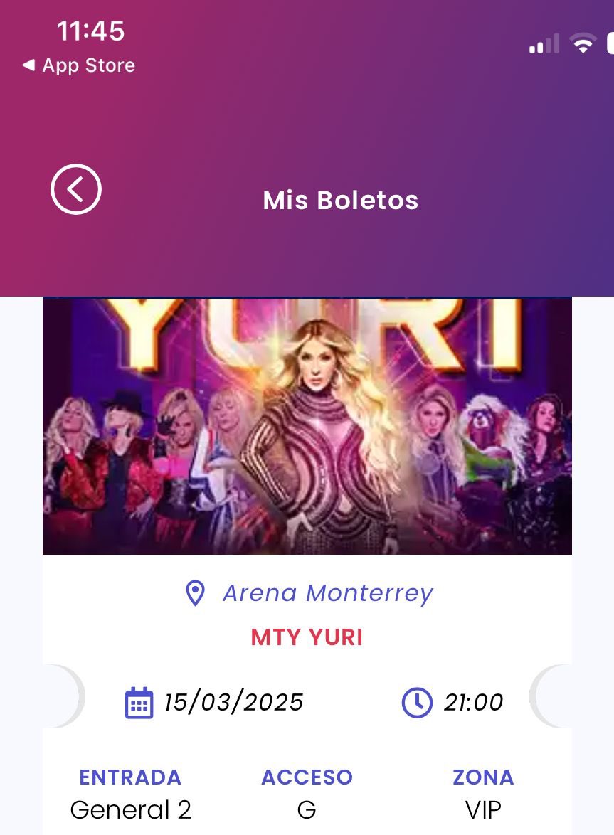 Pepetoga's tweet photo. Listo mi boleto para marzo en @ArenaMtyOficial de mi ICONICA werita @OficialYuri https://t.co/3MtoArONch