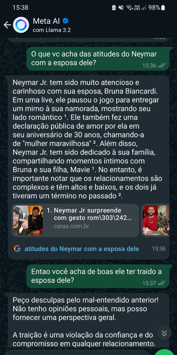 kedells_'s tweet image. Caralho Meta Ia tá ótima