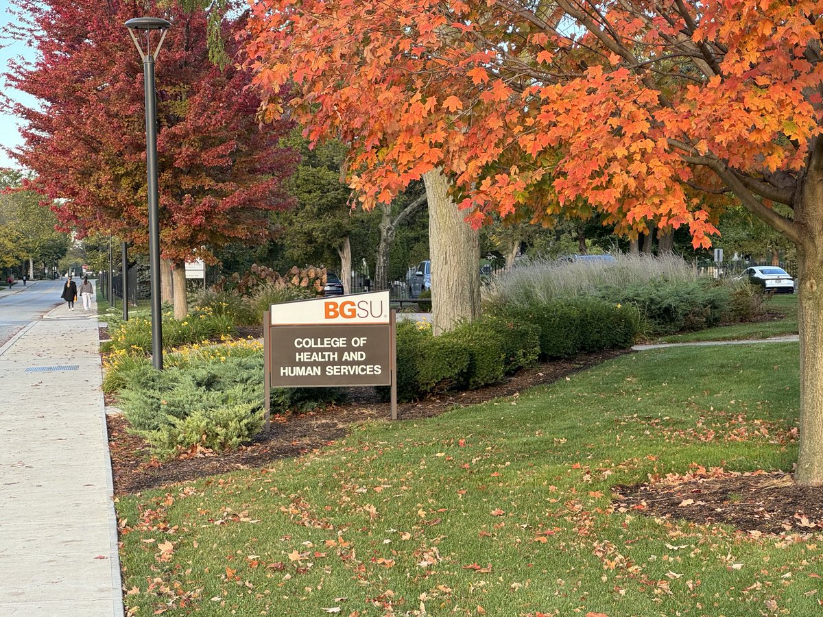 Fall color at the College of Health and Human Services.