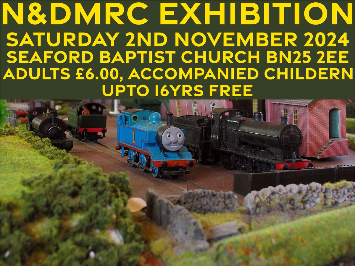 🚨EXHIBITION🚨  We are less than a week way from our annual Exhibition in Seaford! We have a good selection of Layouts and Traders so come on down on Saturday 2nd November!