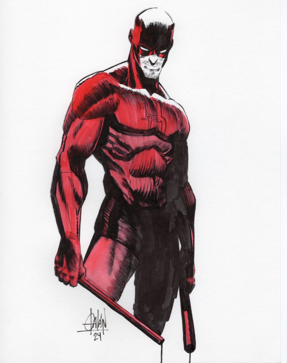 TGR_ComicArt's tweet photo. ❌ REDTOBER DAY 26 BIS❌ Daredevil by @Fran_Galan_art 
____

OA: SOLD

——-

Discover the last Redtober piece available, along with all the original art by FRAN GALAN at https://t.co/99FFq4cB1o

#Redtober #Inktober #Inktober2024 #DAREDEVIL #FranGalan https://t.co/rFuwKNmwkr