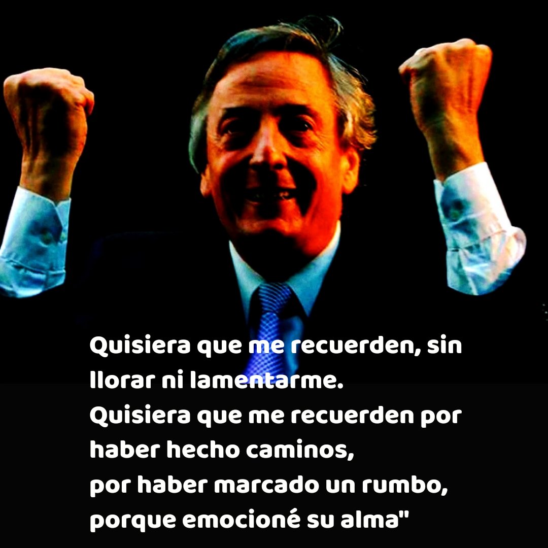 Gracias siempre, Néstor