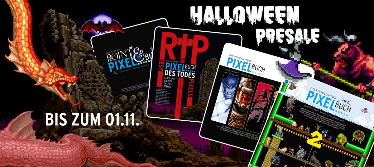 DER HALLOWEEN-PRESALE IST ERÖFFNET! Hier geht's zu den schaurigen PIXELBUCH-Schnäppchen:

elektrospieler.de/halloween/