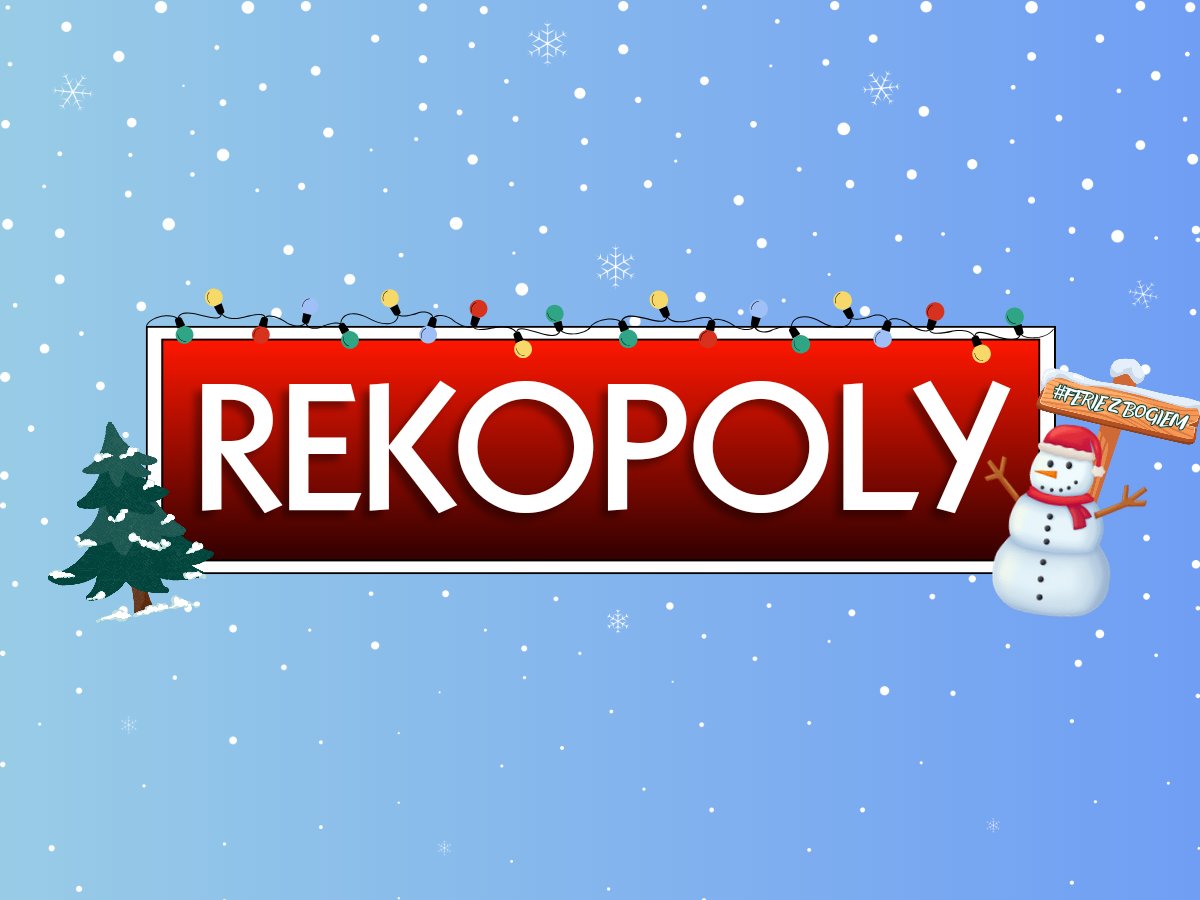 OazaKrakow's tweet photo. R E K O P O L Y
▫️#dodatek specjalny
▫️#edycja zimowa
▫️#feriezimowe z Bogiem
▫️#rekolekcje zimowe
☃️❄️
—
🖌 | Mateusz Zaleski
#REKOPOLY #dodatek #edycjazimowa #feriezBogiem #rekolekcjezimowe https://t.co/RYkx3cLsDc