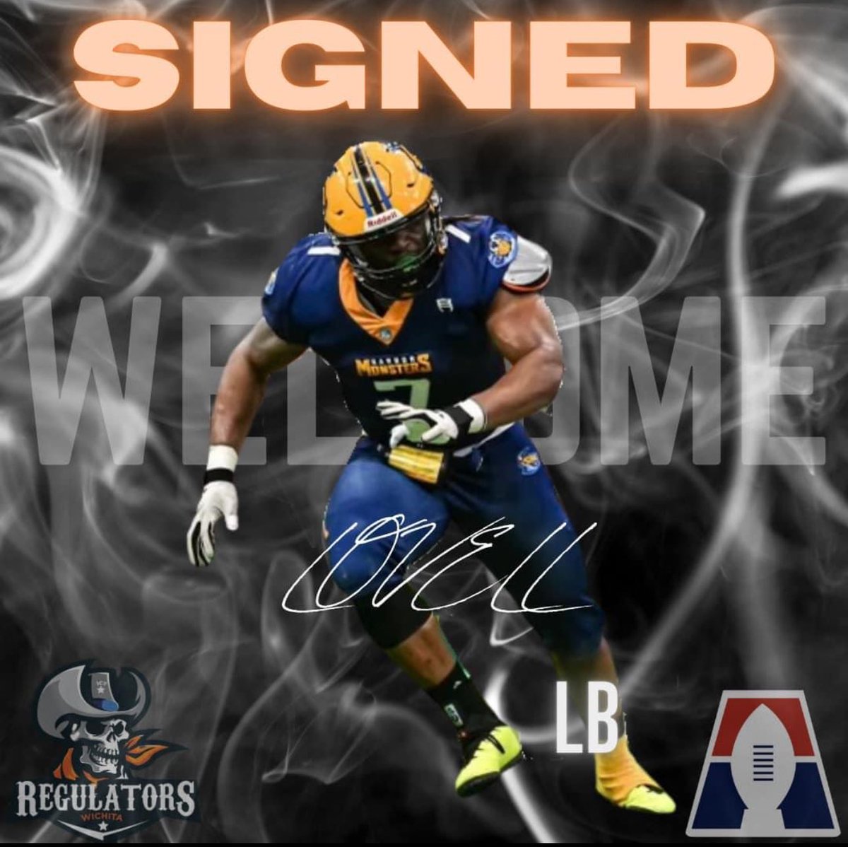 Run up the middle if you want to! He’s an absolute nightmare of defense! Let us welcome Lovell Spruce!