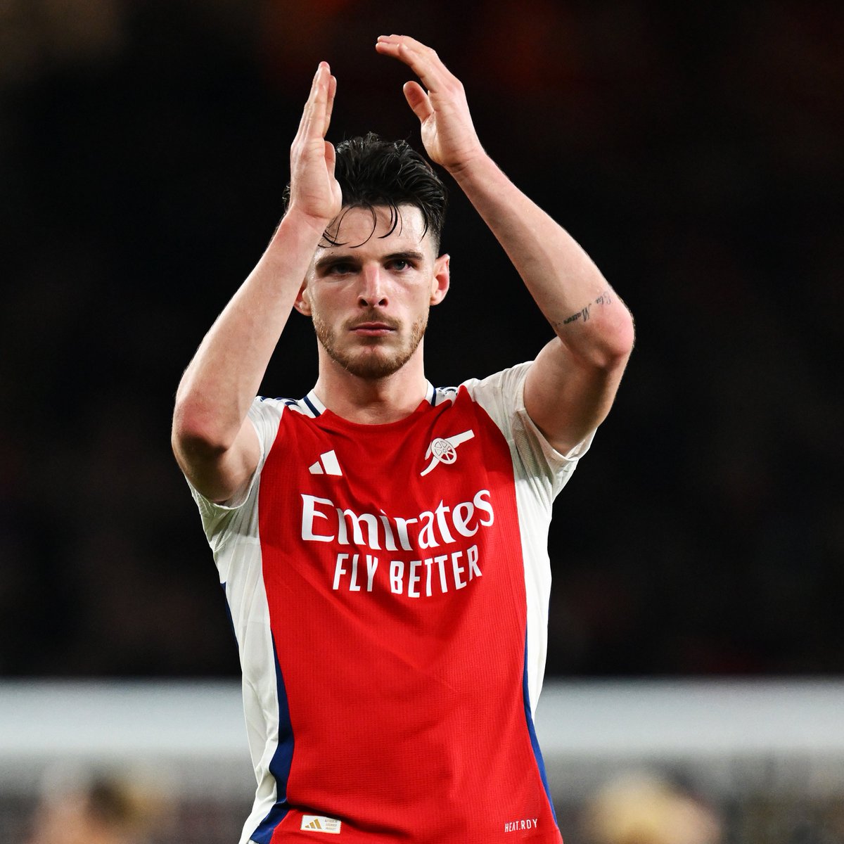 Arsenal's tweet photo. Thanks for sticking with us, Gooners ❤️ 

Let's take that energy into Wednesday ✊ https://t.co/BxaCgABNes