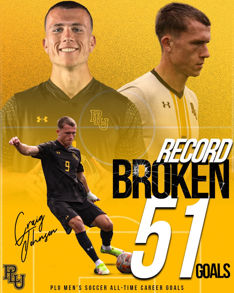 PLU Athletics (@golutes) on Twitter photo Another one for #9!
After todayās hat trick against Lewis & Clark, senior Craig Johnson officially broke the PLU Menās Soccer All-Time Goals record with 51! Johnson passed Menās Soccer alum, Eddie Na (50).
#GoLutes <a href="/PLU_MensSoccer/">PLU Men's Soccer</a> Another one for #9!
After todayās hat trick against Lewis & Clark, senior Craig Johnson officially broke the PLU Menās Soccer All-Time Goals record with 51! Johnson passed Menās Soccer alum, Eddie Na (50).
#GoLutes <a href="/PLU_MensSoccer/">PLU Men's Soccer</a>