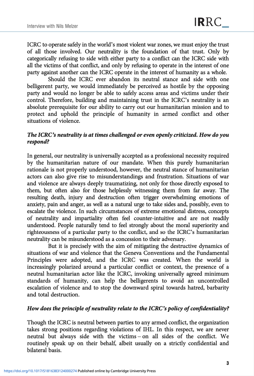 NMelzerICRC's tweet photo. Glad to see our Resolution on #PrincipledHumanitarianAction adopted!

Serving @ICRC 15yrs, from delegate to director, the #FundamentalPrinciples were my guiding star, offering orientation, confidence &amp; identity in an increasingly chaotic &amp; violent world:➡️https://t.co/gSFxKmOpOf https://t.co/22MqpyWxgm