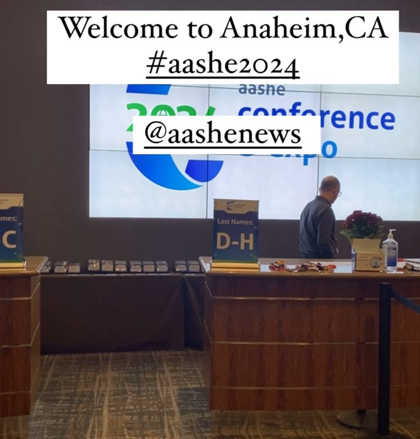 CURC3r's tweet photo. Good to see you all at @AASHENews. Let’s get to business 

#aashe2024 https://t.co/1qjGRuPnHK
