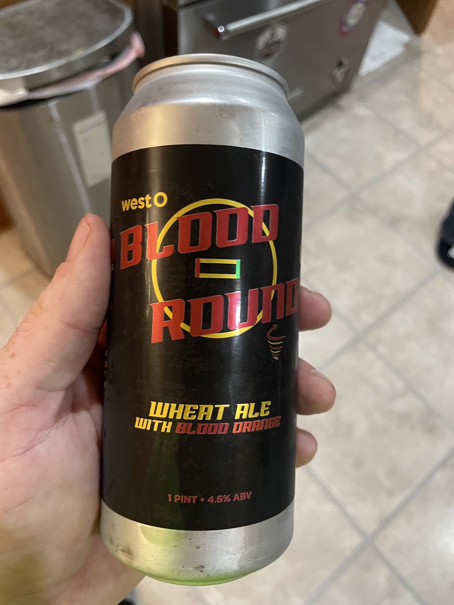 Finally got my hands on this gorgeous can amazing wheat ale with blood orange! supporting ⁦<a href="/CycloneWR/">Iowa State Wrestling</a>⁩ oh yeah, ⁦<a href="/westobeer/">West O Beer</a>⁩ the ⁦<a href="/HyVee/">Hy-Vee</a>⁩ on Edgewood in CR is out!