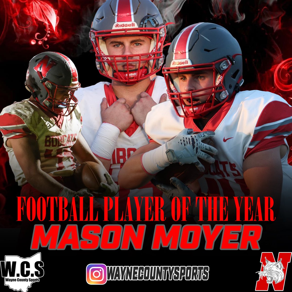 Wayne County Sports (@wcssportspage) on Twitter photo BREAKING NEWS 
Norwayne’s Mason Moyer has been unanimously named the 2024 Wayne County Sports Page Football Player of the Year. Moyer earned 18,321 votes, finishing just 14,146 votes short of the 2019 record of 32,467 set by Orrville’s Marquael Parks. BREAKING NEWS 
Norwayne’s Mason Moyer has been unanimously named the 2024 Wayne County Sports Page Football Player of the Year. Moyer earned 18,321 votes, finishing just 14,146 votes short of the 2019 record of 32,467 set by Orrville’s Marquael Parks.