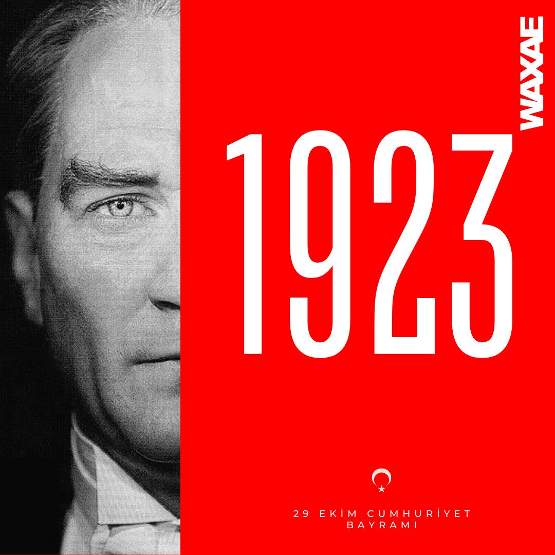 Waxae's tweet photo. Yarın, Cumhuriyetimizin ilanının 101. yıl dönümü! Gazi Mustafa Kemal Atatürk’ün önderliğinde kurulan bu değerli mirasın kıymetini bilmek, ona sahip çıkmak en büyük görevimiz.
#CumhuriyetBayramı #29Ekim #Atatürk #Kahramanlar #Bağımsızlık #Özgürlük #TürkMilleti #Cumhuriyet #Türkiye https://t.co/vq5TrOAIIZ
