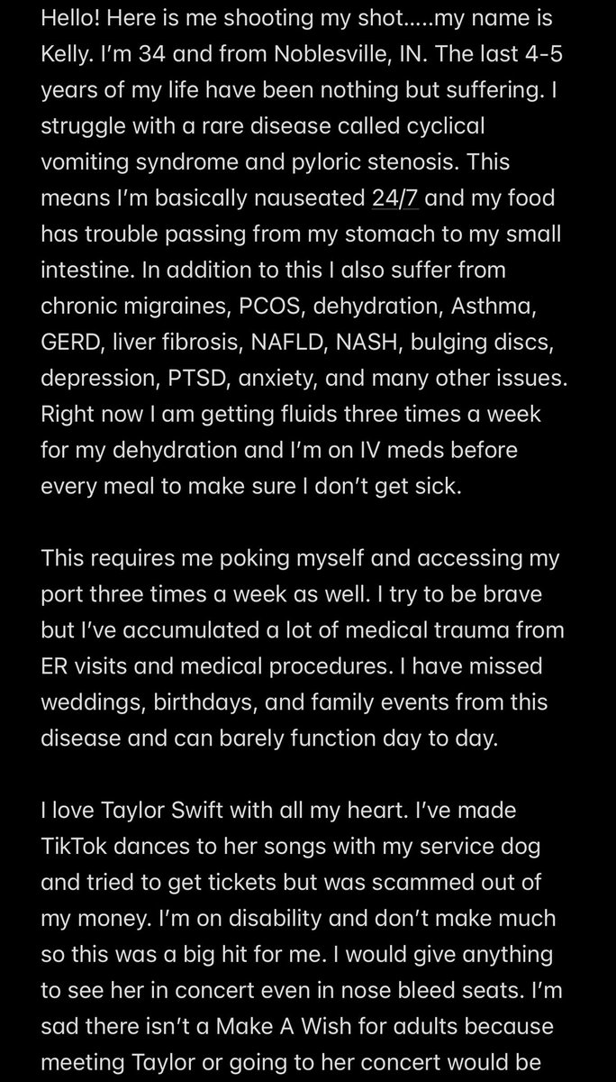 dancingdolxn's tweet photo. @taylornation13 Please read and helped a disabled swiftie. 🫶🏻🩵 @taylorswift13 https://t.co/gKZE1QQig9