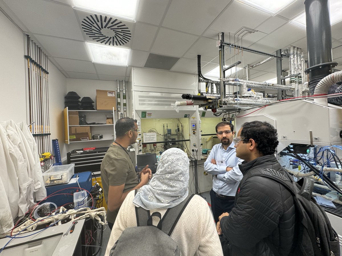 JalebiLab's tweet photo. Our group visited @NPL to discuss advances &amp; challenges in metrology for #PerovskitePV: single-junction/tandem devices, indoor PV, &amp; electrochemical systems for CO₂ reduction &amp; water electrolysis. Thanks, Dr. Georgios, for hosting us! Excited for future collaboration! 🌱🔋 https://t.co/6bU4Wi8wdH