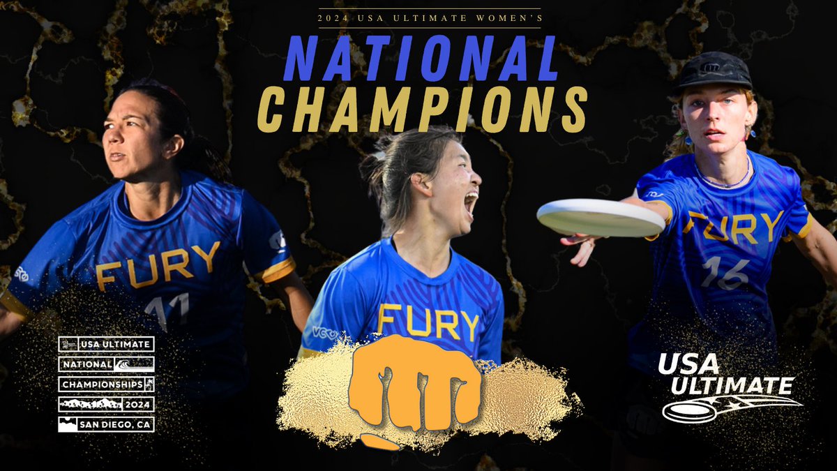 FOR THE 13TH TIME, SAN FRANCISCO FURY ARE YOUR NATIONAL CHAMPIONS!!!

🏆🏆🏆🏆🏆🏆🏆🏆🏆🏆🏆🏆🏆

After defeating <a href="/scandalultimate/">Scandal Ultimate</a> 15-12, <a href="/furyultimate/">Fury Ultimate</a> stands alone once again in the women’s division! 

#USAUltimate | #USAUNats