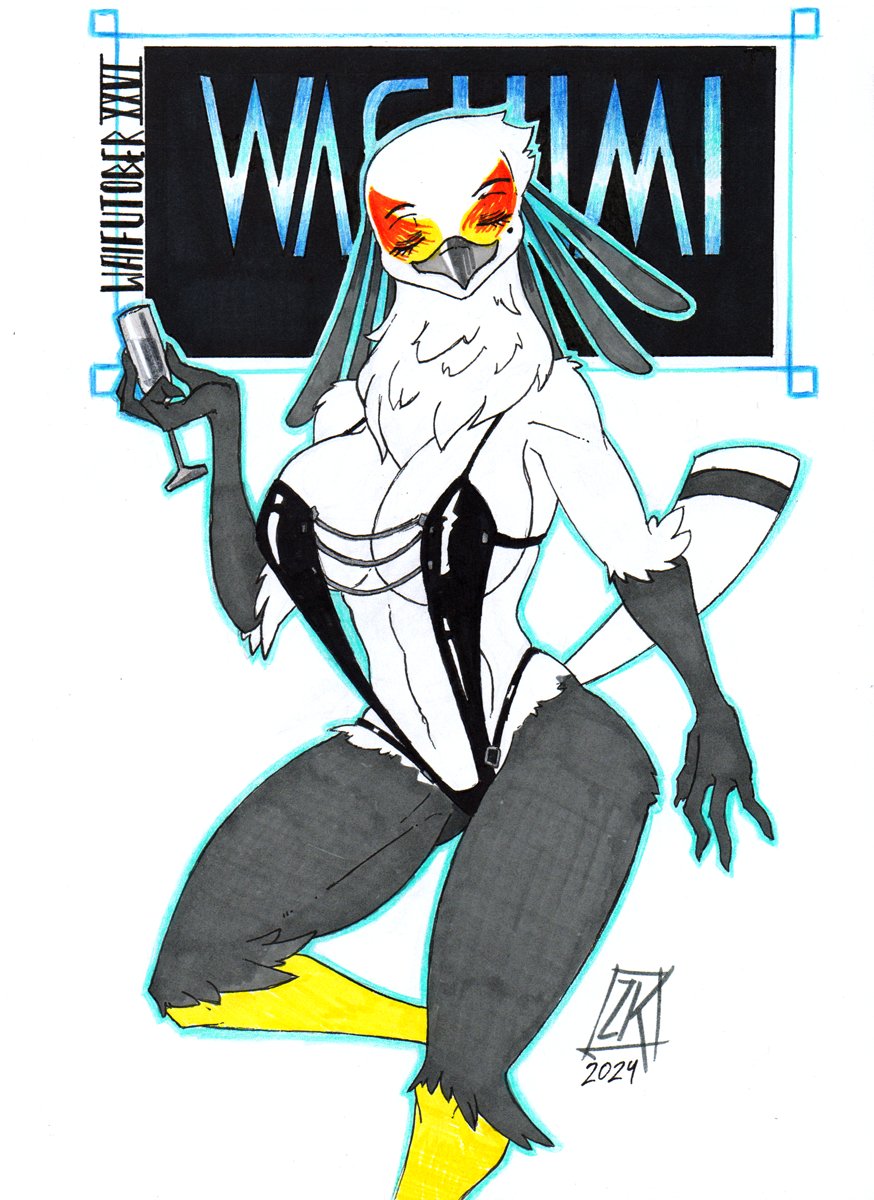 ZwitterKitsune's tweet photo. The best office bird with legs for days is the last of the established IP waifus on the list! From here on out it's OC galore!

Vote for the next waifu here!
https://t.co/nJaNos1izP https://t.co/SWwhQFhjXF