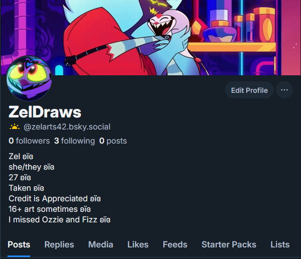 zel_arts42's tweet photo. Hi, y'all. Just want to spread the news that I'm quitting Twitter and moving to Blue Sky. I'll be posting new art there and locking this account. If you're interested in seeing new art, you can follow me on Blue Sky! https://t.co/7rZQNkorxw