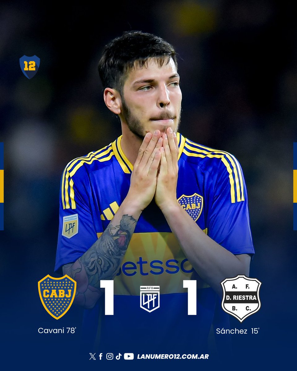 Boca empató 1-1 ante Riestra.