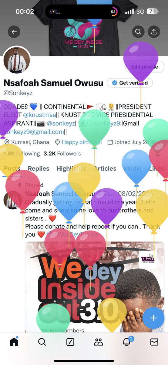 Sonkeyz's tweet photo. I got balloons today 😭❤️ Ebenezer . Thus far the Lord has brought us . Happy birthday to meeee 🙏🏼 https://t.co/YvHhrJ4DgO