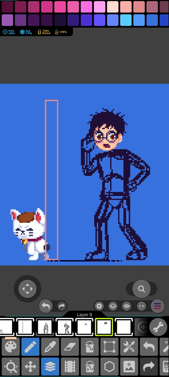 Clayman_T's tweet photo. Okarun Wip 🔥
#pixelart #dandadan https://t.co/IoGlNdujZH
