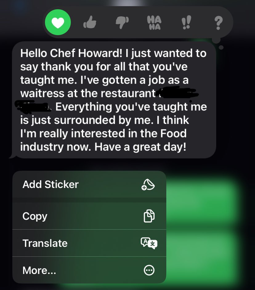 So proud of my former student Kiara, now working her first job as a waitress! 🥳✨ Last year in my culinary class, she earned her Food Safety Manager cert as an 8th grader! 🍽️ Today, I had the pleasure of being served by her – honored to be part of her journey! #chefptaughtme