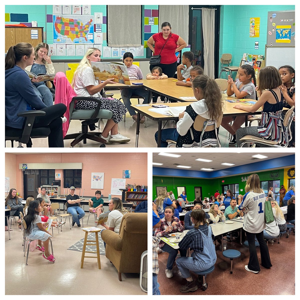 KittrellSchool's tweet photo. Thank you to @readtosucceed and @MTSU for partnering with us to provide a Family Literacy Night for our 2nd and 3rd grade students last week! They provided dinner, a fun lesson, and a free book for every family who came. A great time was had by everyone! 📚 https://t.co/QcSD9cJphm