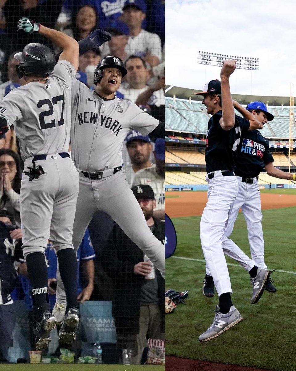 Once in a lifetime on the field of dreams! 💫🏟️ The Dodgers &amp; Yankees aren’t the only ones making memories on the field. Check-out these behind-the-scenes moment from MLB Pitch hit &amp; Run Finals!

mlb.com/video/watch-20…