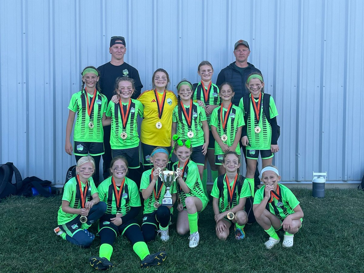 iscnky_soccer's tweet photo. Congratulations to G14 United Green on being Champions of the u11 Girls Black Division at Nightmare at the Rock! https://t.co/YmFHd9Mk5S