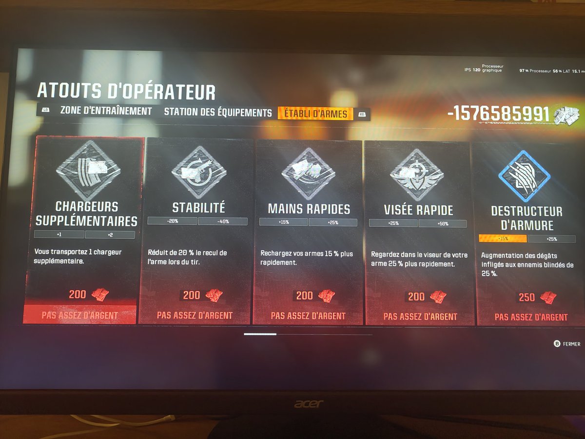 Bankal16's tweet photo. @CallofDuty c'est normal ça?!!!! J'ai galérer à trouver de l'argent par pour avoir -15768991 !!! 😵😵😵

#CallofDuty #bug @CallofDutyFR https://t.co/nWgX9p4byz