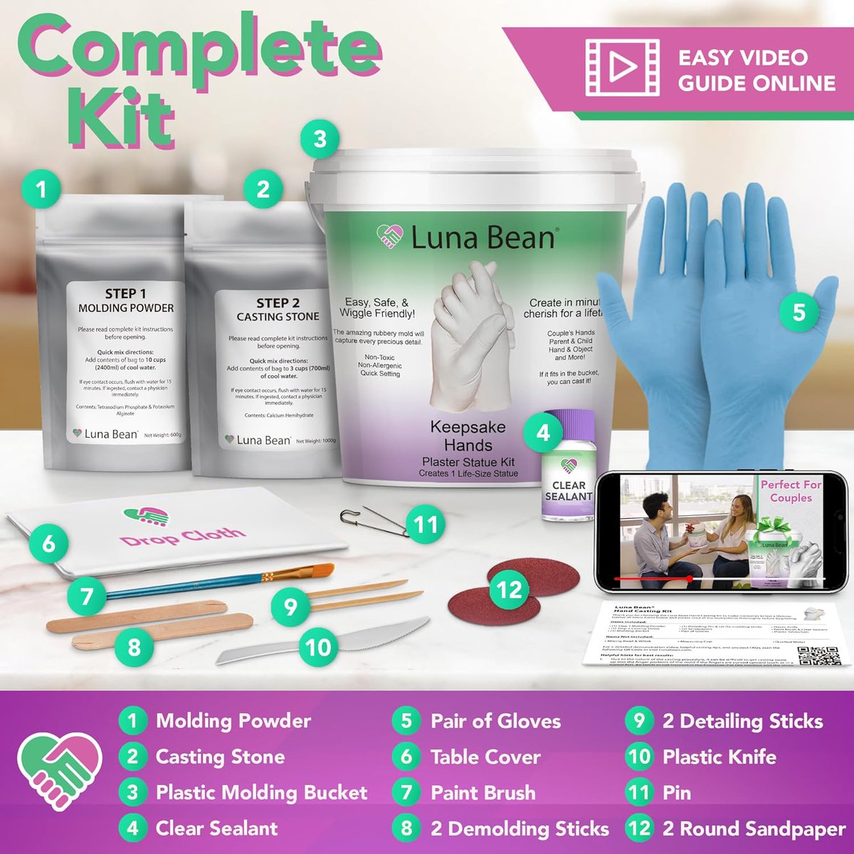 perfectglowAff's tweet photo. Luna Bean Hand Casting Kit – Couples Gifts Idea, Anniversary for Couple Gift, Mothers Day Gifts, Fun Date Night Ideas, Gift for Women and Men, Hand Molding Kit, Valentines Day, Christmas 

https://t.co/wjGaLF2XiX

 @Amazon https://t.co/woQyQYBsO7
