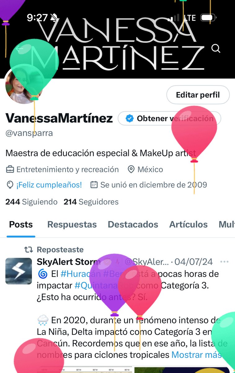 vansparra's tweet photo. Como cada año 🎈🎈🎈 https://t.co/h6HMLHvzLM