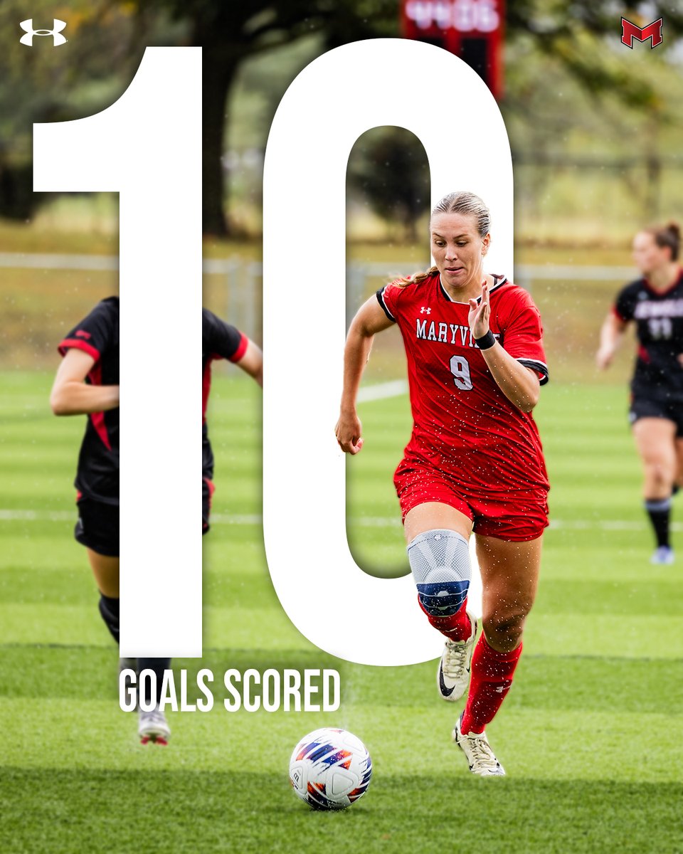 MaryvilleSaints's tweet photo. ⚽️ | MILESTONE ELSA! 🔥

With her goal against Lewis today, Elsa Nilson-Hurtig becomes the first member of @MUSaintsSoccer since 2008 to score ten goals in a season! 👏 https://t.co/ZSt57LFVl8