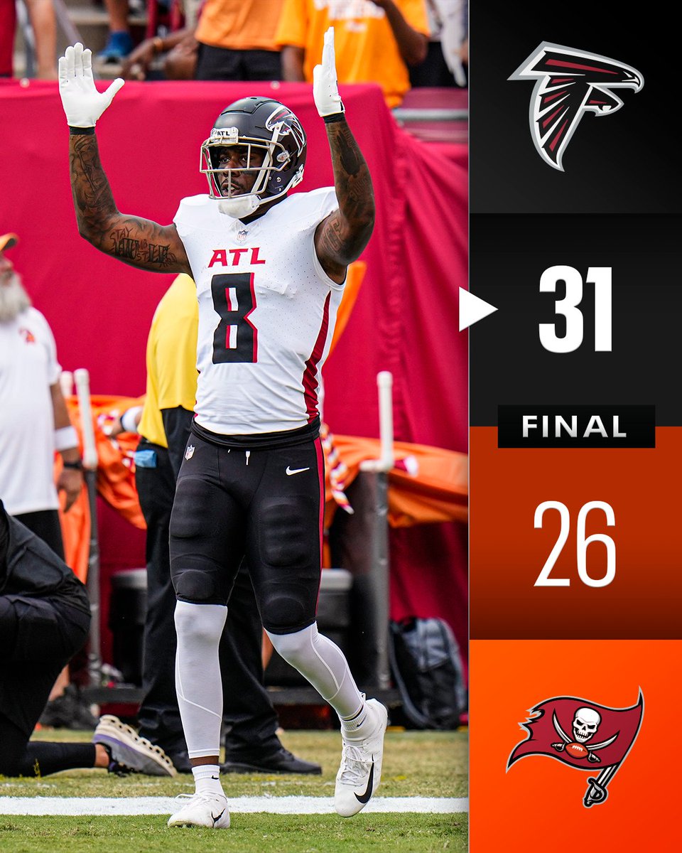 FINAL: <a href="/AtlantaFalcons/">Atlanta Falcons</a> win the NFC South battle! #ATLvsTB