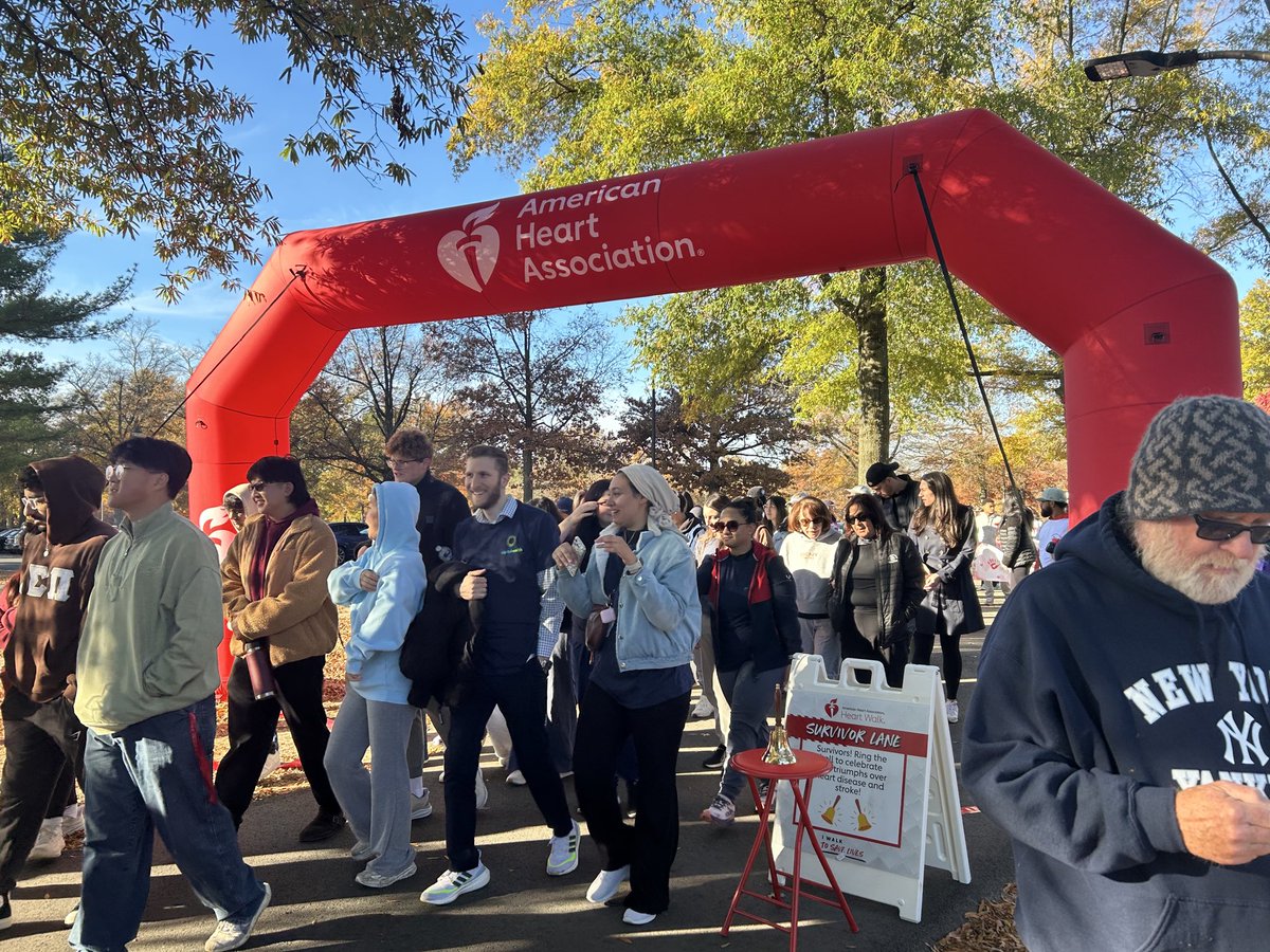 A brisk start to the <a href="/AHANewJersey/">AHA New Jersey</a> heart walk this morning!