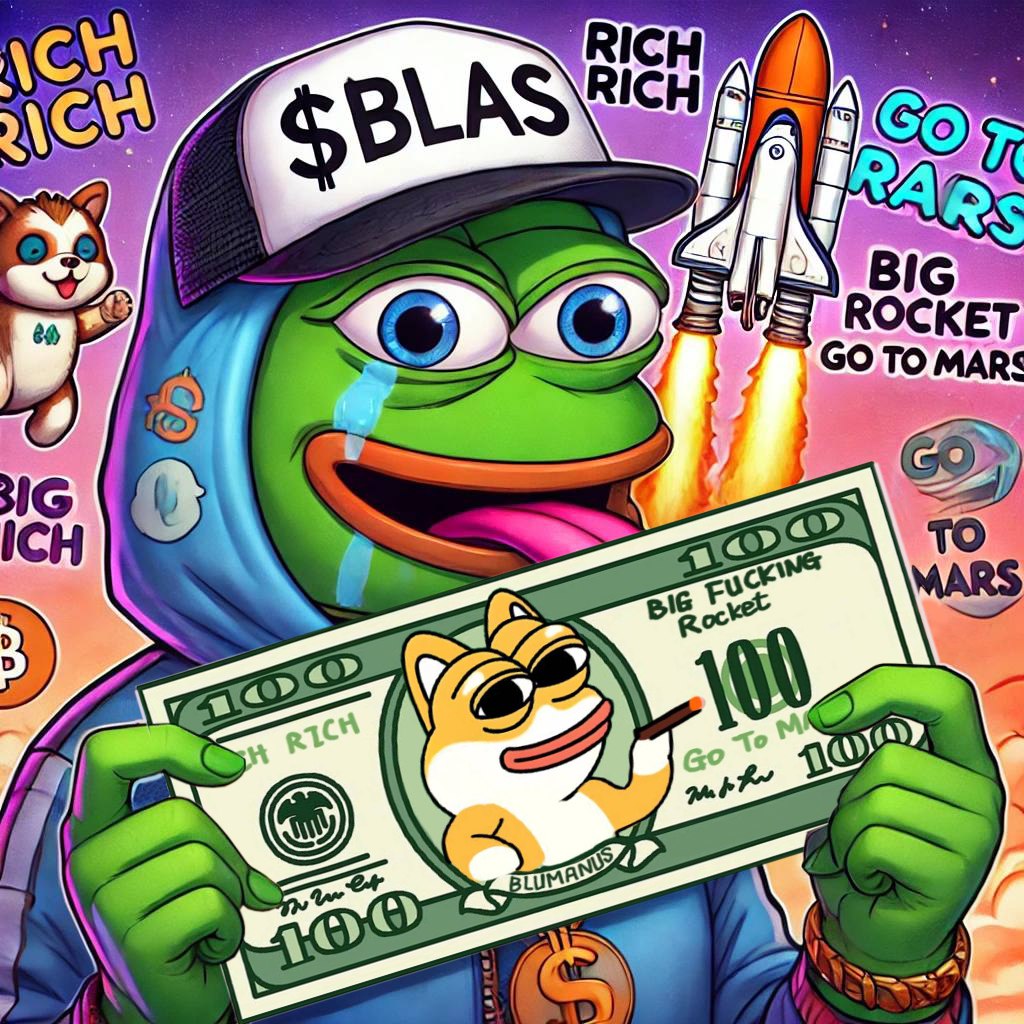 Hello everyone!
IMPORTANT ANNOUNCEMENT $BLAS 🟢 $SOL
🟢Our team is already working on developing a website so that users can use tokens
I'll tell you a couple of our plans:

🟢The site will have a central "BLUMANUS BANK" on the main page, where users of our token will be able to