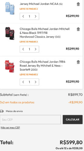 NBALegendada's tweet photo. Fechamos a parceria com a Shooting Stars por conta disso aqui:

- Uma jersey do Michael Jordan na NBA Store tá R$ 1.781,99!!!

- Na Shooting Stars, você pega 2 jerseys, leva mais uma de GRAÇA pagando TRÊS VEZES MENOS. 🔥
