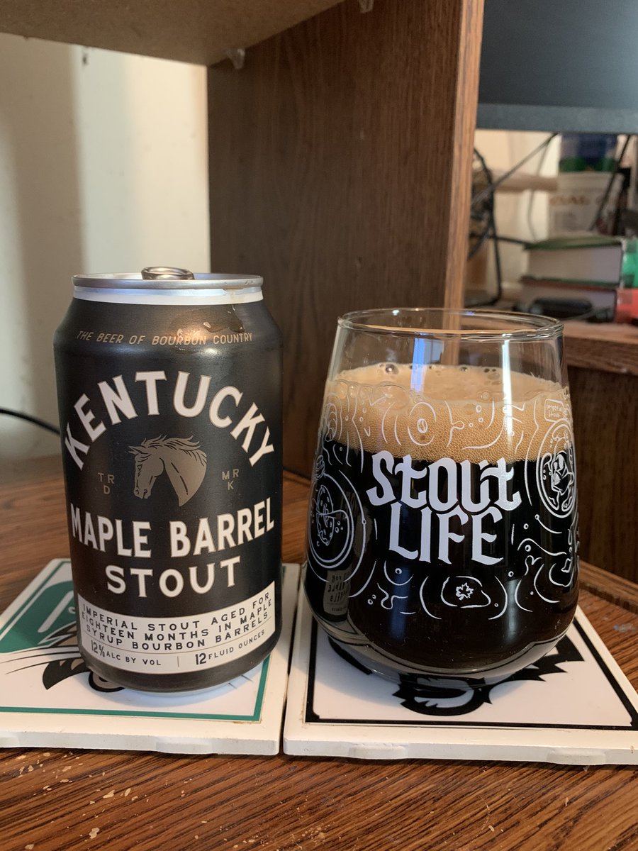 RealBMaxwell's tweet photo. Continuing #StoutSunday with @LexBrewingCo Kentucky Maple Barrel Stout ๐๐บ๐ช๐ #kybeer #CraftBeer @badhopper @ephoustonbill @JohanBBT @qblacklock @RJellyman @JonMontag @ASFreed @BeerSnobSean @Senor_Greezy @RobFromInternet @mtravis63 @mikeadam16 @CATbrew13 @D_V_T_ @15jjc https://t.co/OuQOy2qfZF
