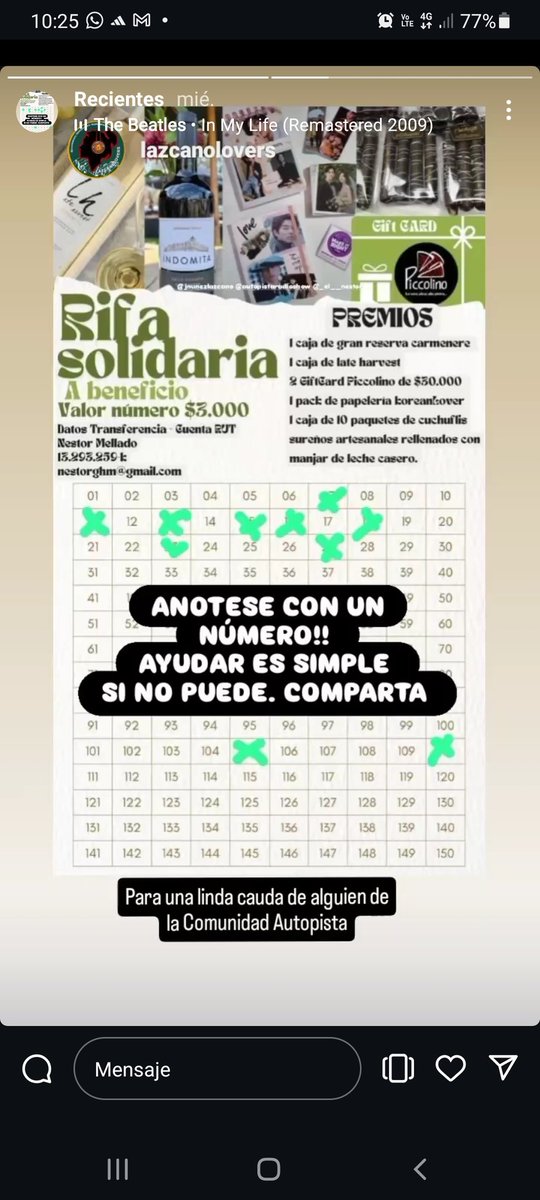 Estimados solicito a ud su ayuda, debo tener este dinero mañana a más tardar o perderé la opción de tener nuestra casita, si no puede comprar un número, cualquier ayuda se agradece .
Muchas gracias. 
<a href="/jnunezlazcano/">Jorge Núñez Lazcano</a>