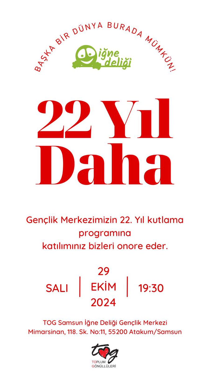 ignedeligigem's tweet photo. Kaçırmamalısın 😍
#atakum https://t.co/L8PuWXjJES