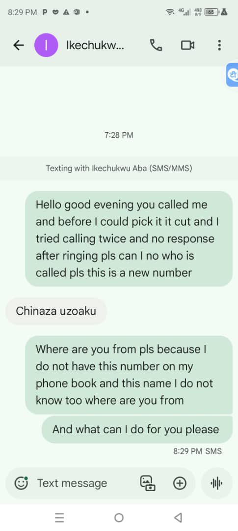 ChinasaNworu's tweet photo. Security Alert! 

Attention ! Attention!!

This is to notify  all Biafrans round the world and  those in Biafraland that those assassins that killed  IPOB Biafraland cordinator Mazi Ikechukwu Ugwuoha also stole his telephone and presently they’re using this phone number calling all the contacts  they found in his phone and the phone no  is +234 (08134555019 ) 

Therefore, if the above number calls you , remember they’re the assassins. While the IPOB intelligence unit are tracking the number and the location of those using the phone , be informed that you should not disclose any information to those calling with that number instead report to IPOB enquiry lines 

They might claim innocently that they just  bought the number as a new one, do not respond to them or send money to them while IPOB intelligence are doing the needful. 

Stay safe and inform those that have contacts  with Mazi Ikechukwu Ugwuoha before his death that the assassins are still calling people with  Mazi Ikechukwu’s phone number . 

Below is a sample of how they  communicated  with  some people .
@real_IpobDOS 
@radiobiafralive