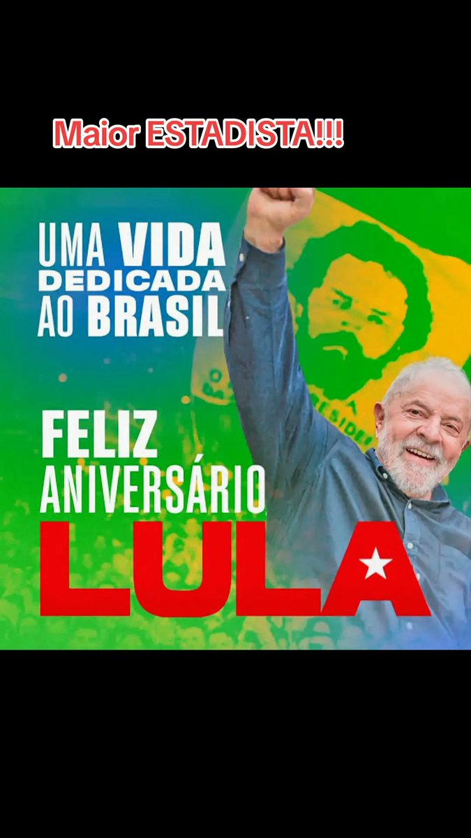 Parabéns presidente! Vida longa 🙏
#Lula79 #PT #felizaniversario 
#reels